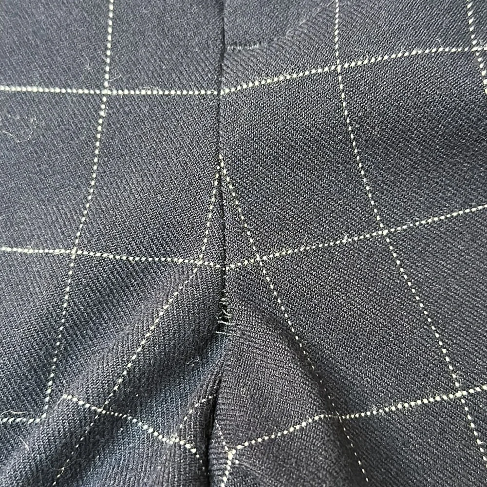A NEW DAY Blue Plaid Trouser Straight Leg‎ Pants Size S